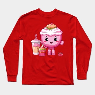 kawaii Ice cream  T-Shirt cute Candy food gilrl funny Long Sleeve T-Shirt